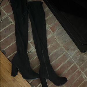 Black Over-the-Knee Women's Boots